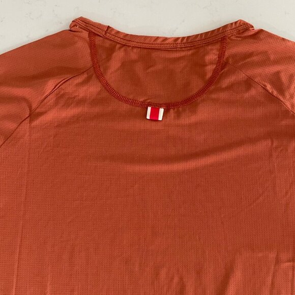 Tracksmith Twilight SS Lightweight Micro-Mesh Running Top Burnt Orange Sz M - Picture 7 of 11